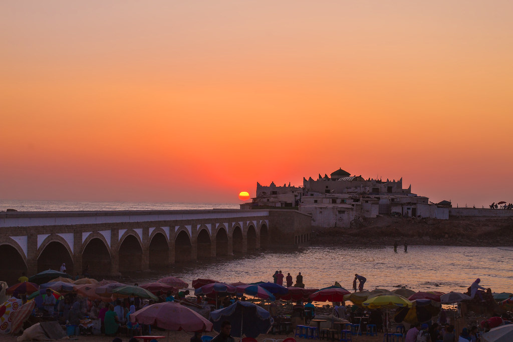 Watch a sunset at Ain Diab Beach-Best Things to Do in Casablanca
