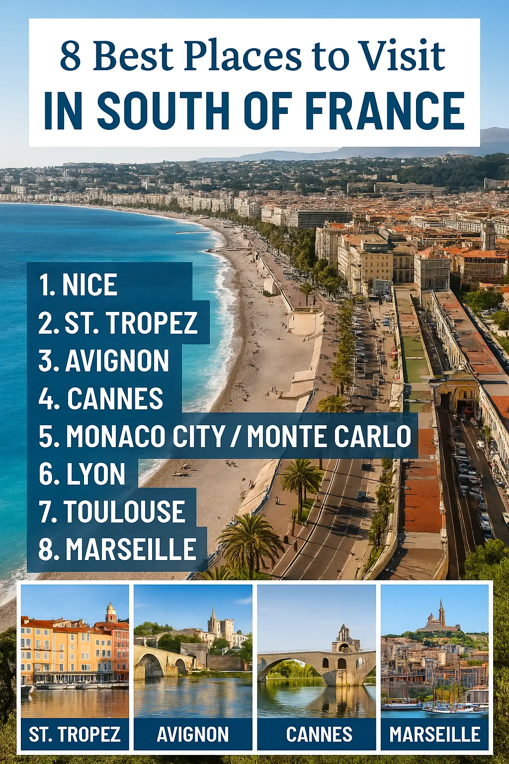 8 best places to visit In South of France