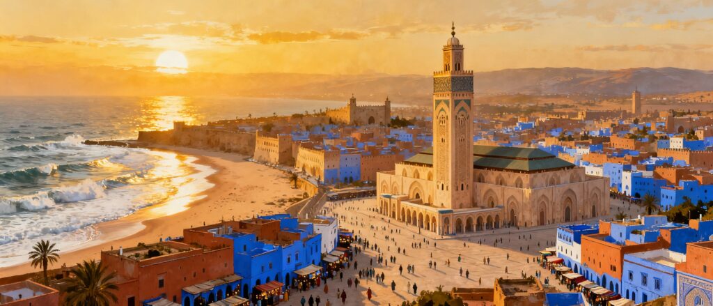 1. A scenic collage showcasing iconic Moroccan landmarks and landscapes, highlighting the best travel destinations in Morocco.  

2. A vibrant image featuring famous Moroccan sites, illustrating the top places to explore in Morocco's rich culture and scenery.  

3. A captivating visual of Morocco's diverse attractions, emphasizing must-visit locations for travelers seeking unique experiences.  